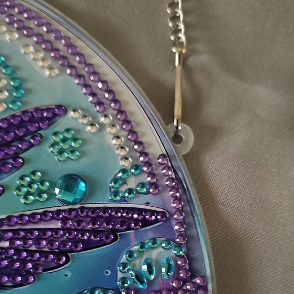 Colorful Rhinestone  Hummingbird Sun Catcher - Picture 3 of 5